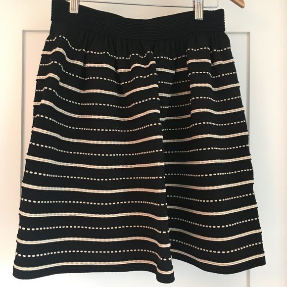 Sandro Jimmy Jacquard-Knit Bubble Skirt In Noir - Picture 3 of 4